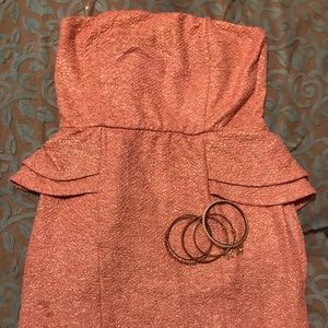 A rose and gold dress